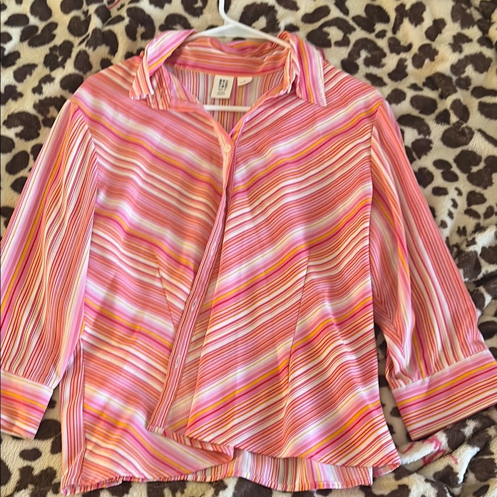 Colorful Striped Blouse
